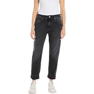 Replay Damesjeans Marty Boyfit met Power Stretch, donkergrijs 097, 24W / 32L
