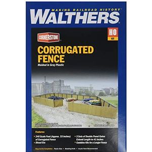 Walthers Cornerstone 933-3632 golfplaat-omheining plastic modelbouwset, modelspoorbaanaccessoires, hobby, modelbouw, meerkleurig