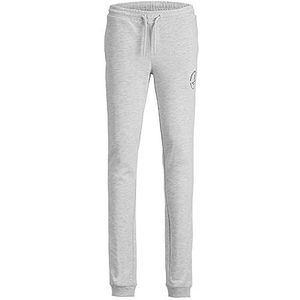 JACK&JONES JUNIOR Jpstgordon Jjswift Sweat Pants Au Sn Jnr, wit melange., 164 cm