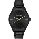 Calvin Klein Analoge quartz horloge unisex met zwarte roestvrijstalen armband - 25200170, Zwart, armband