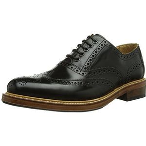 SELECTED Sel Brook ID Brogue lage veterschoenen voor heren, blauw/zwart., 42 EU