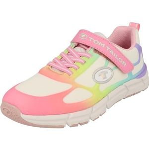 TOM TAILOR 6370250012 sneakers, wit-roze-multi, 31 EU, White Rose Multi, 31 EU