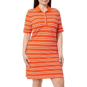 GANT Strepen Shield SS PIQUE POLO-jurk, Marled Red, XS