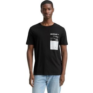 TOM TAILOR DENIM - Shirt - Zwart/Wit