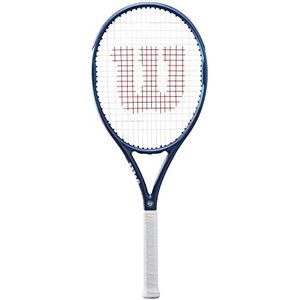 Wilson tennis Roland Garros Equipe HP tennisracket, koolstofvezel, hoofdlicht (grip-zware) balans, 302 g, lengte 27 inch