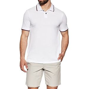 Armani Exchange heren double stripe poloshirt, wit, XS