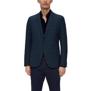 s.Oliver BLACK LABEL - Colbert - Zwart - Viscosemix met Stretch - Regular Fit