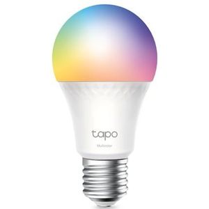 Tapo TP-Link L535E Alexa lamp E27, matter gecertificeerd, meerkleurige dimbare slimme wifi-gloeilamp, compatibel met Alexa, Siri of Google Assistant, energiebewaking, geen hub nodig