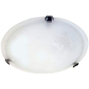 Velamp Sirio: Witte Albasten Plafondlamp, Diameter 40 Cm, 2X E27