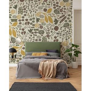 Komar Fleece Muurafbeelding - Wild Fields - Grootte 250 x 250 cm - Behang, wanddecoratie, Woonkamer, Slaapkamer, Kantoor