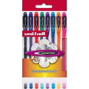UNI-BALL 945288 kleurpotlodenkasteinde 8 rollers Um-120 basische kleuren assortimenten