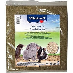 Vitakraft Tapijt kattenbak, hennep P/1 voor kleine dieren 67 cm