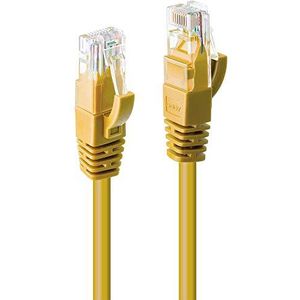 LINDY Cat.6 U/UTP kabel, geel, 2 m