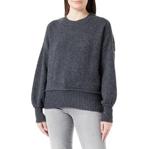 ONLY Dames Onlhazel Ls O-Neck Bf KNT Sweater, Donkergrijs Melange, L