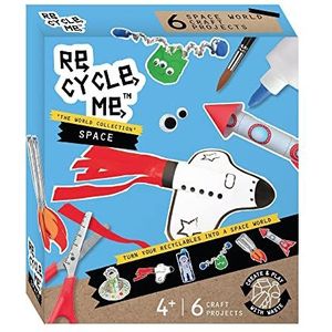 Re-Cycle-Me 3503322, recycling knutselset Weltall, doe-het-zelfkit voor kinderen vanaf 4 jaar, creatieve set om te knutselen met huishoudelijke materialen