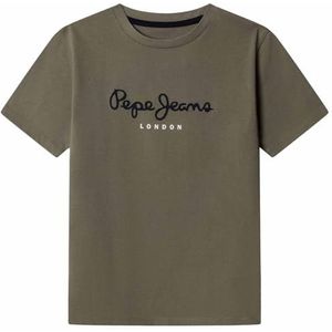Pepe Jeans - New Art - T-shirt - Groen - Jongens - 100% Katoen