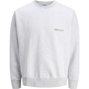 Jack & Jones Jorurban Edge Graphic Sweat C.N. Ss25, wit melange., XL