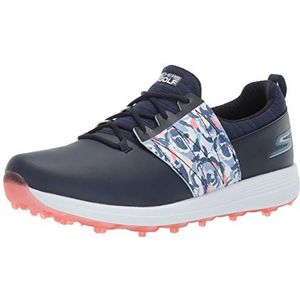 Skechers Eagle golfschoen zonder spikes voor dames, Marineblauw/Multi Bloemen, 34.5 EU