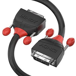 LINDY 5m DVI-D Dual Link Kabel, Zwarte Lijn