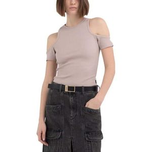 Replay T-shirt voor dames, 893 Light Beige, L