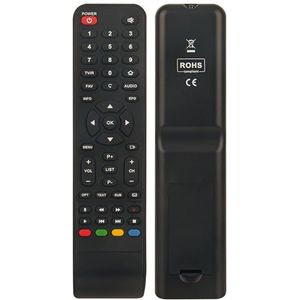 Leyf Strong SRT7404RCU afstandsbediening, compatibel met SRT 7404 satellietontvanger, zwart