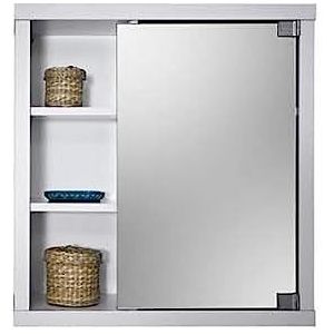 intradisa 8910 Badkamerkast met 1 zijdelingse spiegeldeur, wit