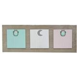 Deknudt Frames memobord S67TT1 E3 - bruin -magnetisch - voor 3 foto's