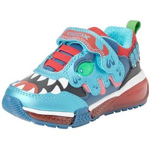 Geox J BAYONYC Boy Sneaker, LT Blue/Red, 38 EU, Lt Blue Red, 38 EU