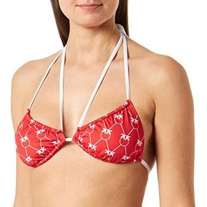Pinko Bikini Tecno Jer bovenstuk voor dames, Rz1_rood/wit, XS