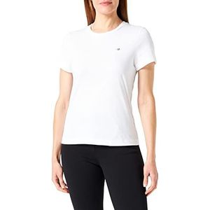 GANT Dames REG Shield SS T-shirt, wit, standaard, wit, L