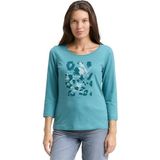 TOM TAILOR T-shirt voor dames, 31666 - Tropical Teal, XXL