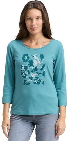 TOM TAILOR T-shirt voor dames, 31666 - Tropical Teal, XXL