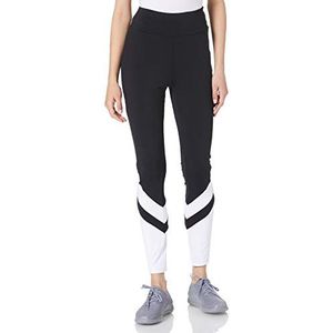 Urban Classics Dames Dames Arrow High Waist Leggings, zwart/wit, XS