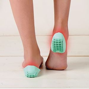 Tuli's Classic gel-hielkussen – thermoplastische inzetstukken met meerlaags design voor betere schokdemping – helpt tegen hielspoor, plantaire fasciitis, voetvermoeidheid - normaal, 15 x 9 x 0,1 cm