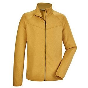 killtec Men's Stretchjack met opstaande kraag/fleecejack KOS 72 MN FLX JCKT, dark yellow, 3XL, 39137-000