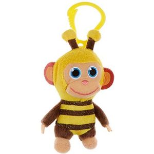 Joy Toy 31053 Wonderpark Wunderapen Pluche Clip On 8 cm - Model: Bee, meerkleurig