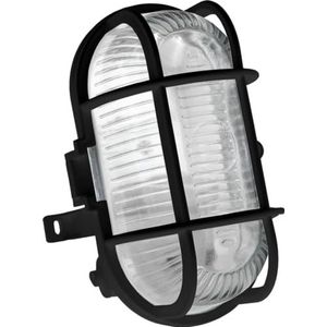 Brennenstuhl Ovaallamp Color/lamp voor binnen en buiten (spatwaterdichte lamp voor plafond- en wandmontage, IP44) Kleur: zwart