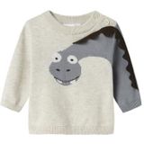 NAME IT - NBMNUTTI - Gebreide Trui - Crème - Donkerbruin - Grijs - Wit