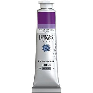 Lefranc Bourgeois 405073 Extra fijne Lefranc olieverf met hoogwaardige kunstenaarspigmenten, lichtecht, verouderingsbestendig - 40ml Tube, Mineral Violet Light