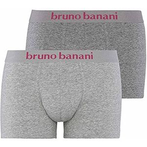 bruno banani Denim Fun Shorts voor heren, verpakking van 2 stuks, grijs gemengd, XXL