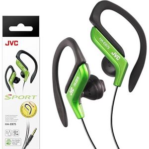 JVC HAEB75G Hoofdtelefoon met sportclip, groen, klein