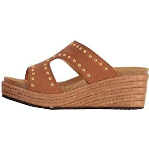 Scholl Marbella muiltjes, Cognac., 38 EU