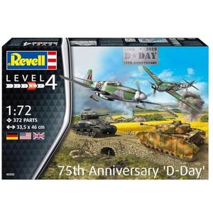 Revell 03352 jubileumset 75th Anniversary D-Day getrouwe modelbouwset voor gevorderden, meerkleurig, 1/72