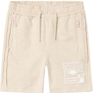 NAME IT Jongens Nkmhummie Loose Sweat Shorts Unb Sweatshorts, beige, 134 cm