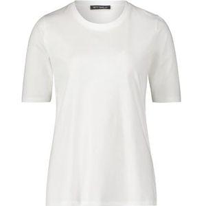 Betty Barclay Basic shirt voor dames met ronde hals, wit, 44