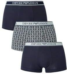 Emporio Armani - GA Eagle - Boxershorts - Zwart - Pack x3