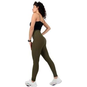 Bonamaison TRTIGHT100182 Yogabroek voor dames, kaki, maat S