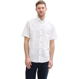 TOM TAILOR heren overhemd, 37330 - White Dot Design, L