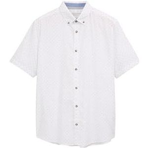 TOM TAILOR heren overhemd, 37330 - White Dot Design, L
