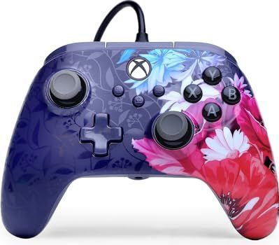 PowerA - Advantage Plus - Gamecontroller - Fleur Nocturne - Ondersteuning voor Xbox Series X|S